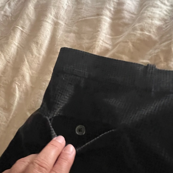 DiMitri slacks. Heavy, pleats, pockets. soft, no size tags. Small spot R thigh - Picture 10 of 11